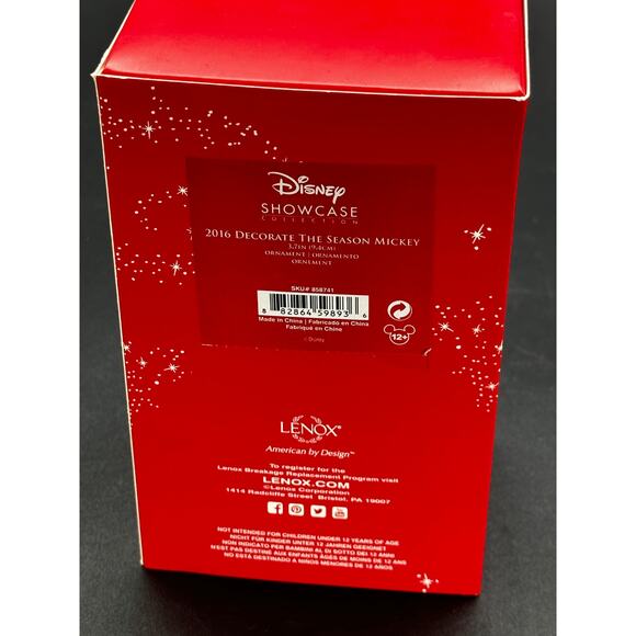 Lenox 2016 Decorate the season Mickey Ornament - Picture 3 of 3